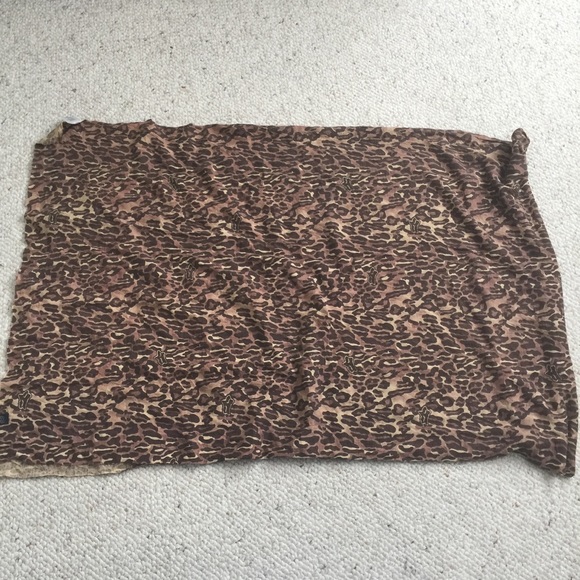 NWOT Fox Leopard Print Scarf - Picture 1 of 4